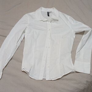 H&M White Button Down Shirt